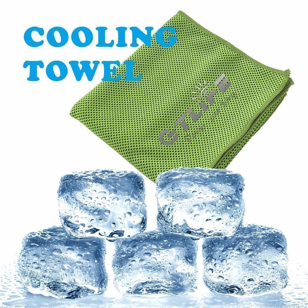 3x Cooling Towel, Ice Towel for Yoga, Running, Hiking, Camping, Beach Activities - Picture 4 of 8